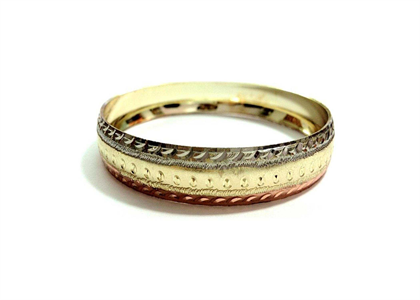 3 Tone Plated | CNC Bangles